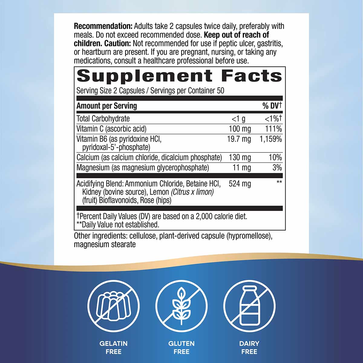 Acid-A-Cal Formula, by Natures Way