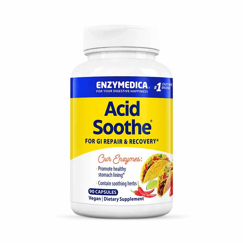Acid Soothe, 90 Capsules, by Enzymedica
