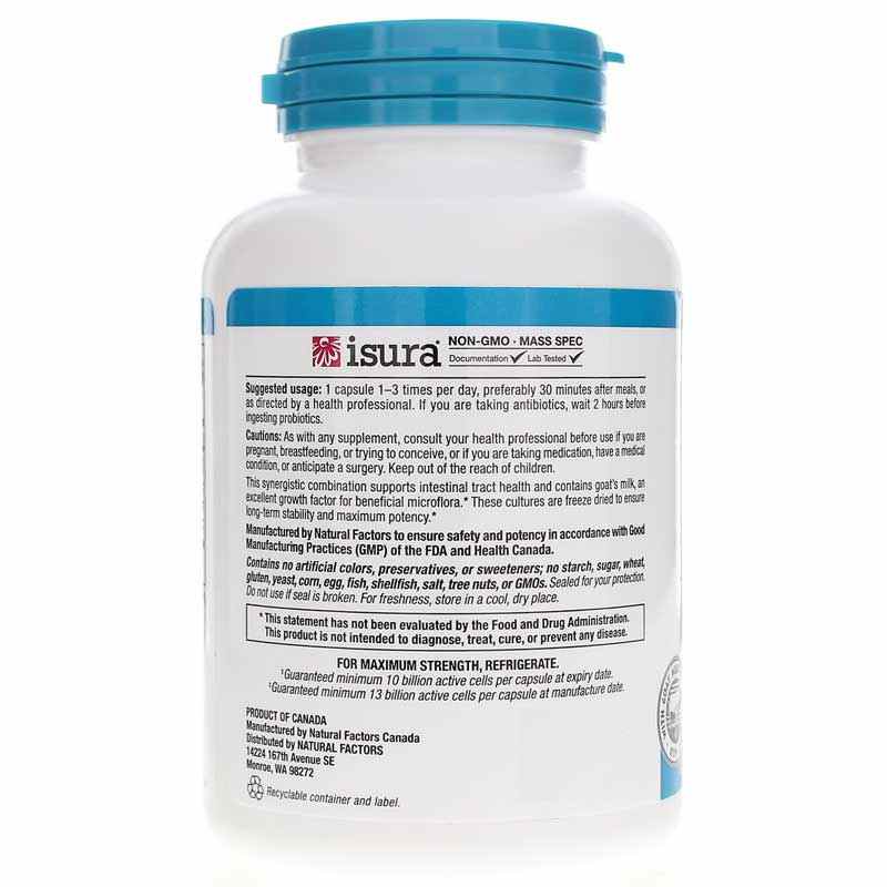 Acidophilus & Bifidus Double Strength 10 Billion, 180 Capsules, by Natural Factors, image #3