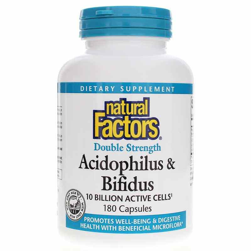 Acidophilus & Bifidus Double Strength 10 Billion, by Natural Factors