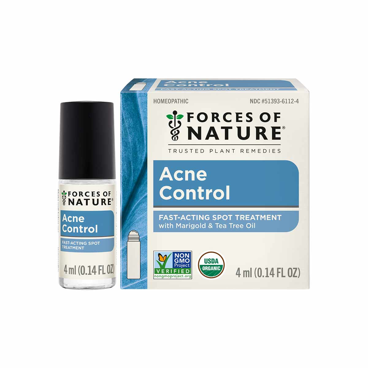 Acne Control Roll-On, .14 Oz, by Forces Of Nature