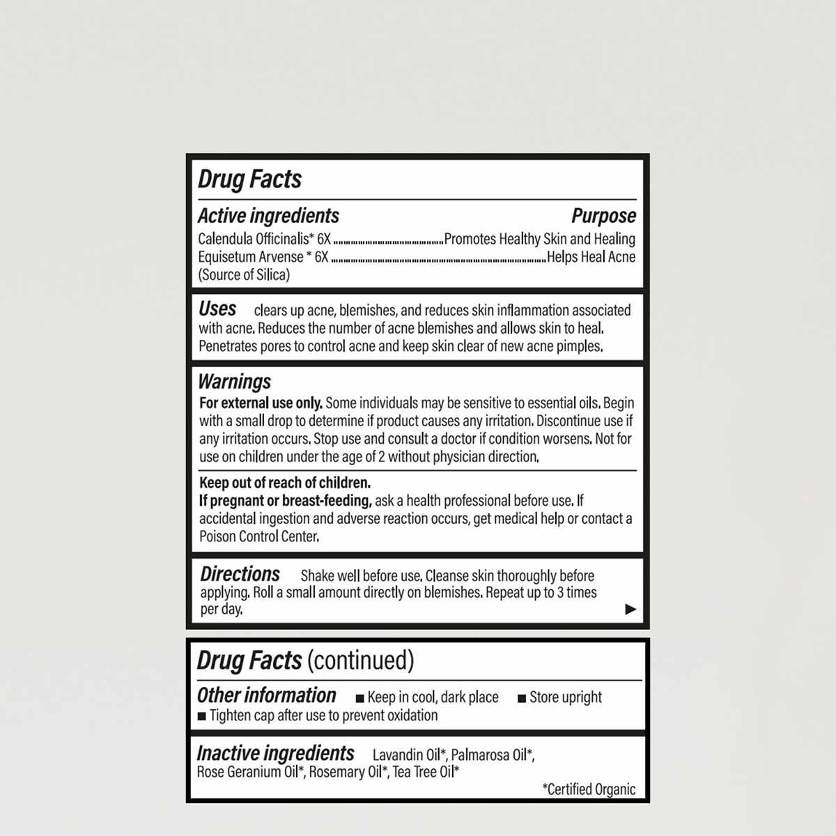 Acne Control Roll-On, .14 Oz, by Forces Of Nature