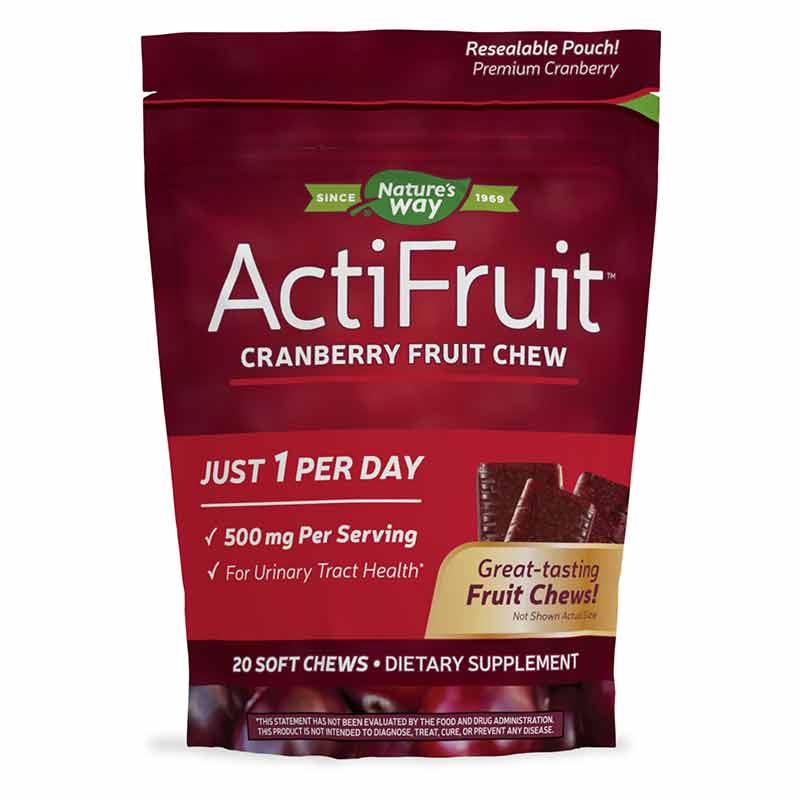 ActiFruit Cranberry Fruit Chew 20 Soft Chews