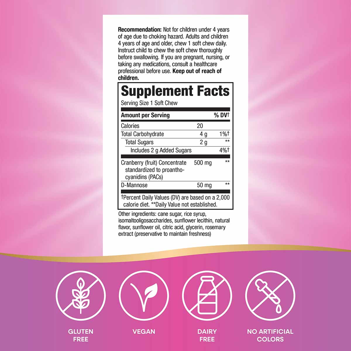 ActiFruit Cranberry Fruit Chew, by Natures Way