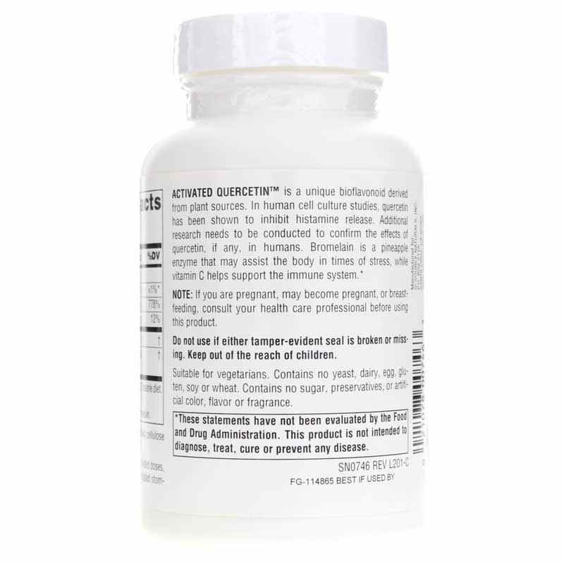 Activated Quercetin Bioflavonoid Complex Tablets, 100 Tablets, by Source Naturals, image #3