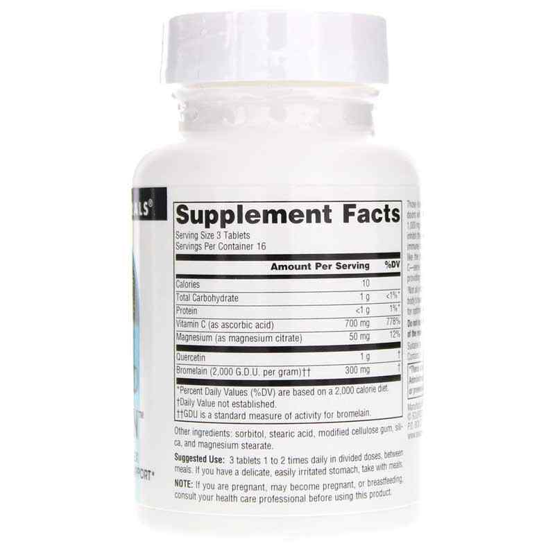 Activated Quercetin Bioflavonoid Complex Tablets, 50 Tablets, by Source Naturals, image #2