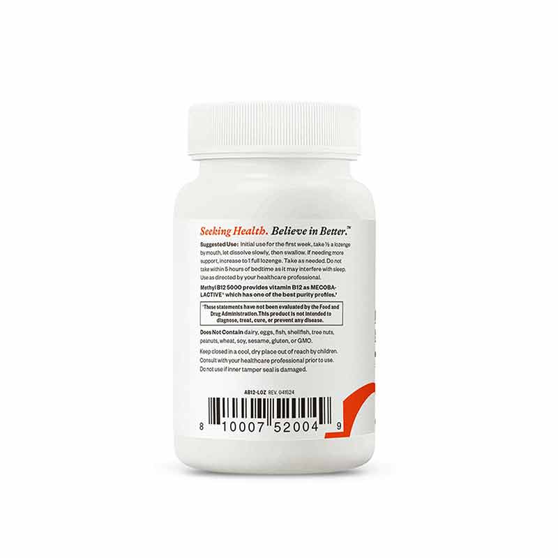 Methyl B12 5000 Lozenge, by Seeking Health, image #4