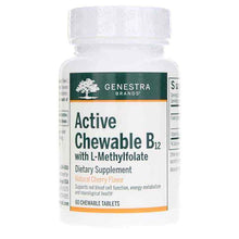 Active Chewable B12 with L-Methylfolate Cherry Flavor, by Genestra