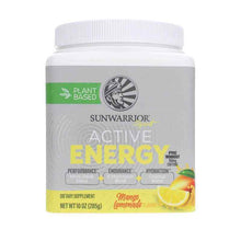 Active Energy Pre Workout, Mango Lemonade, 10 Oz, by Sunwarrior