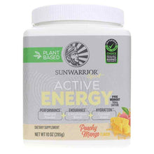 Active Energy Pre Workout, Peach Mango, 10 Oz, by Sunwarrior