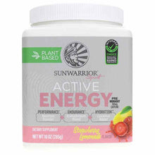 Active Energy Pre Workout, Strawberry Lemonade, 10 Oz, by Sunwarrior