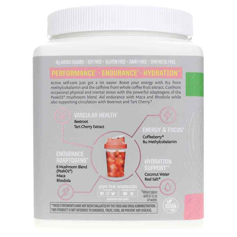Active Energy Pre Workout, Strawberry Lemonade, 10 Oz, by Sunwarrior, image #4