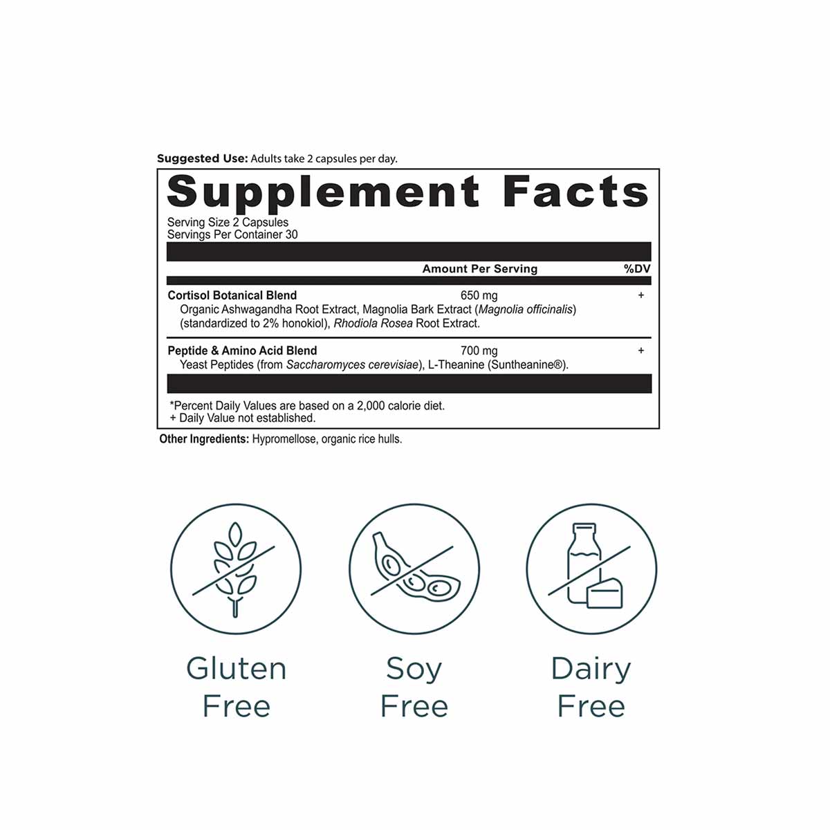 Active Peptides Cortisol Capsules, by Ancient Nutrition