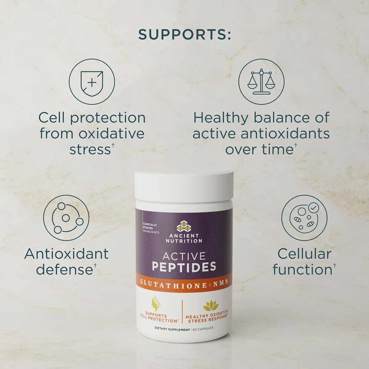 Active Peptides Glutathione + NMN, by Ancient Nutrition