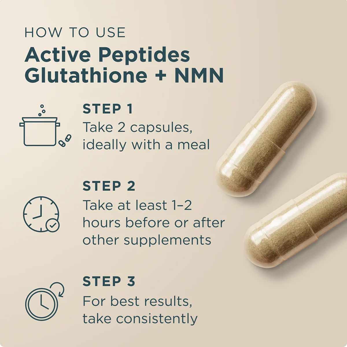 Active Peptides Glutathione + NMN, by Ancient Nutrition
