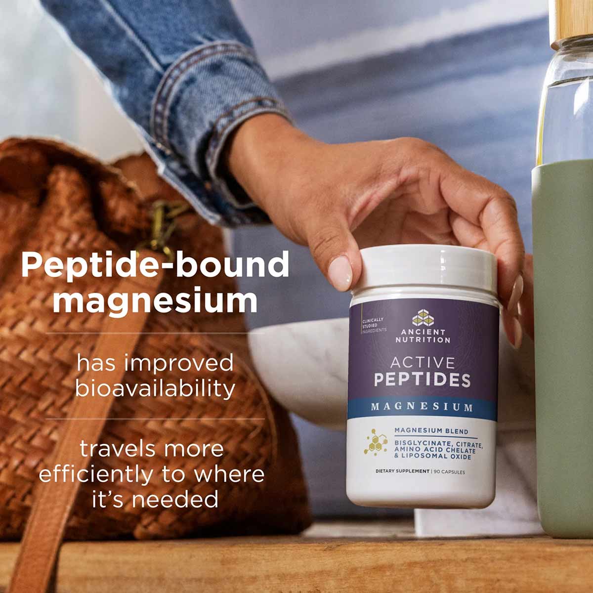 Active Peptides Magnesium Complex Capsules, by Ancient Nutrition
