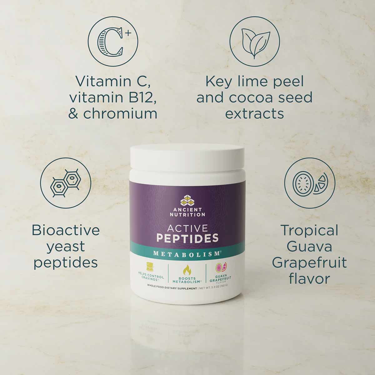 Active Peptides Metabolism Powder, by Ancient Nutrition