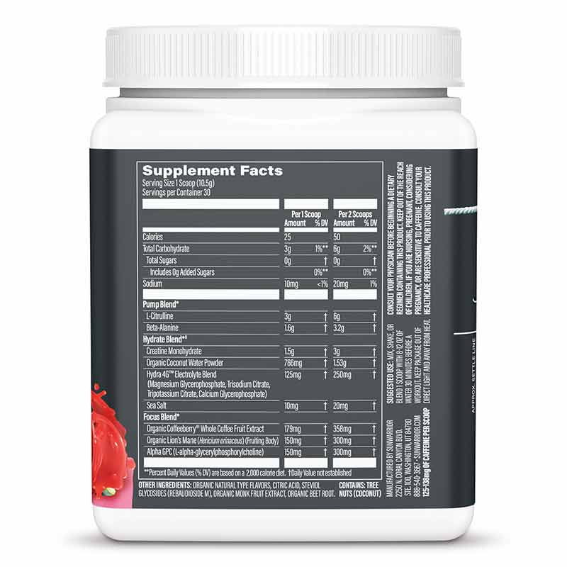 Active Pre-Workout, Watermelon, 30 Servings, by Sunwarrior, image #3