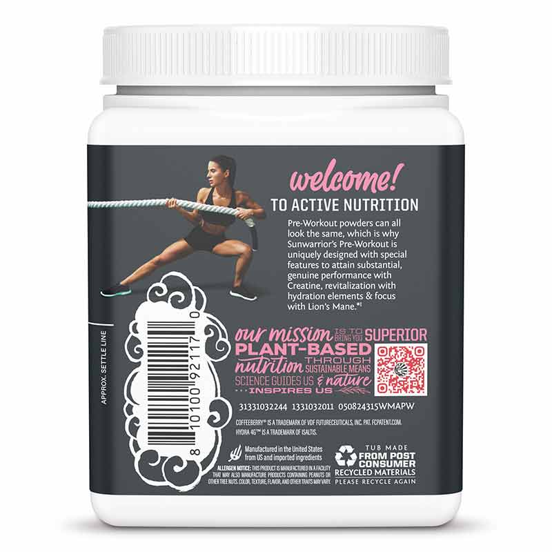Active Pre-Workout, Watermelon, 30 Servings, by Sunwarrior, image #5