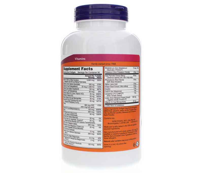 ADAM Softgels Superior Men's Multi, 180 Softgels, by NOW Foods, image #2