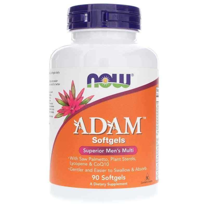 ADAM Softgels Superior Men's Multi, 90 Softgels, by NOW Foods