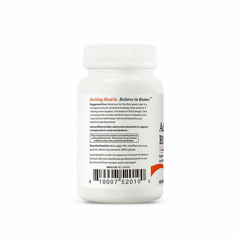 Adeno B12 Lozenge, by Seeking Health, image #4