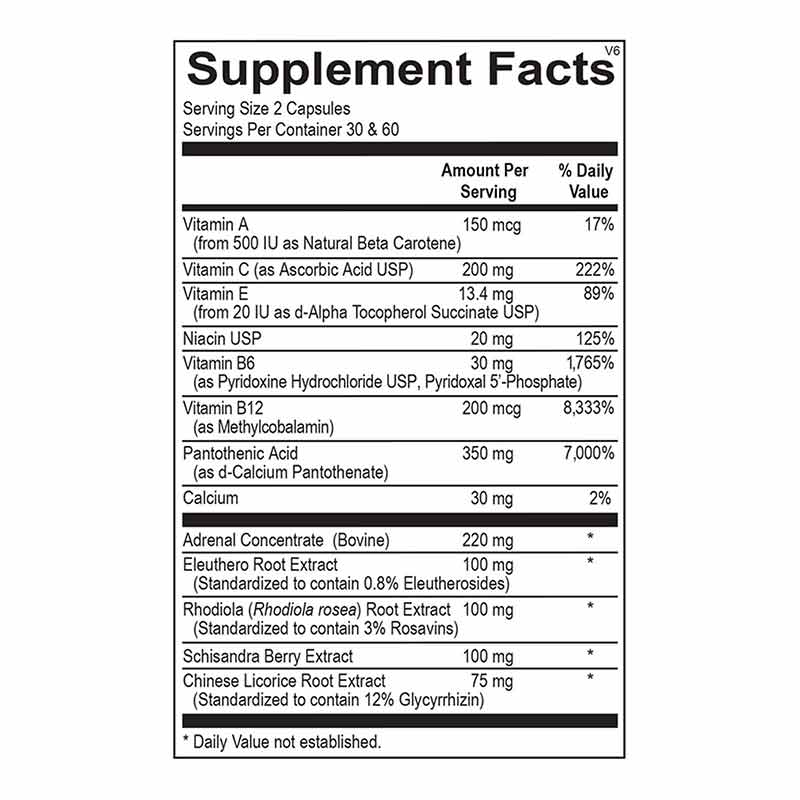 Adren-All, 60 Capsules, by Ortho Molecular, image #2