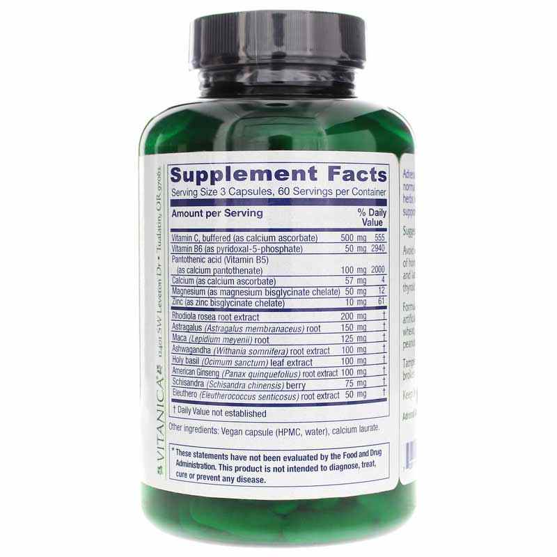 Adrenal Assist Pro, 180 Vegan Capsules, by Vitanica Pro, image #2