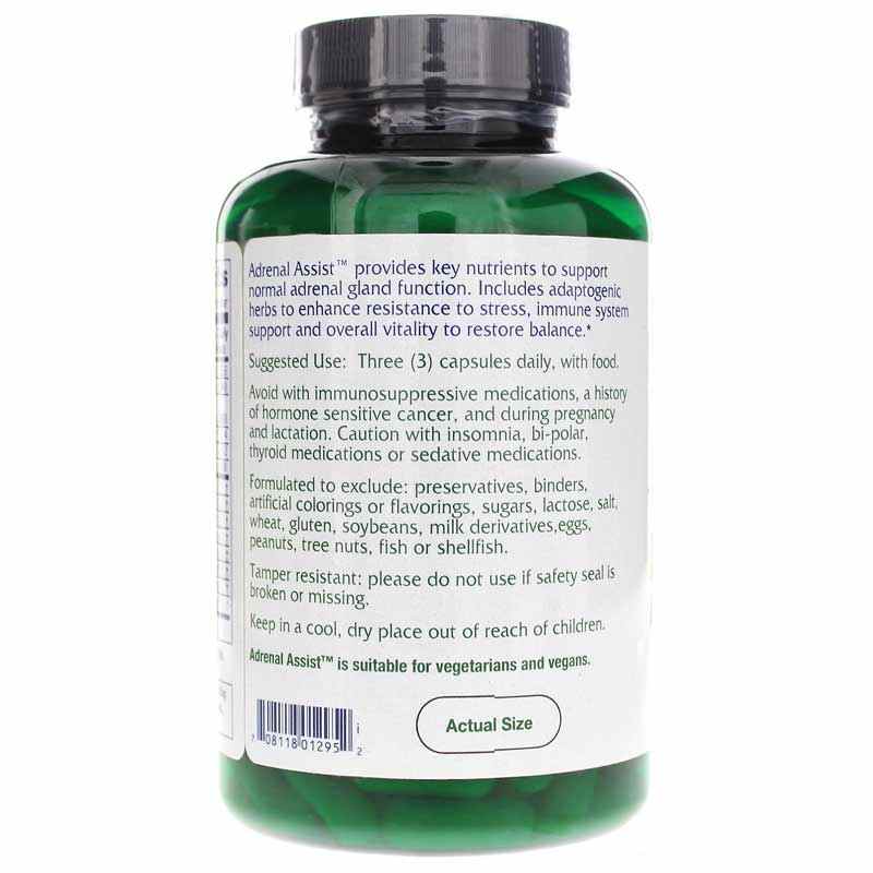 Adrenal Assist Pro, 180 Vegan Capsules, by Vitanica Pro, image #3