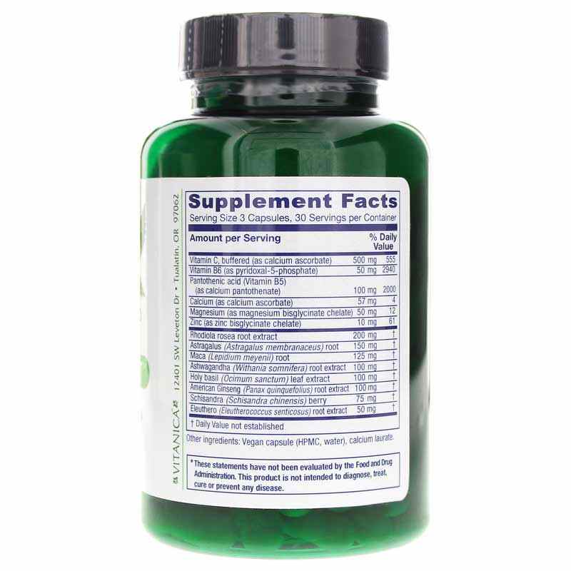 Adrenal Assist Pro, 90 Vegan Capsules, by Vitanica Pro, image #2