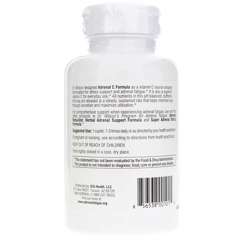 Adrenal C Formula, 90 Caplets, by Doctor Wilson's, image #3