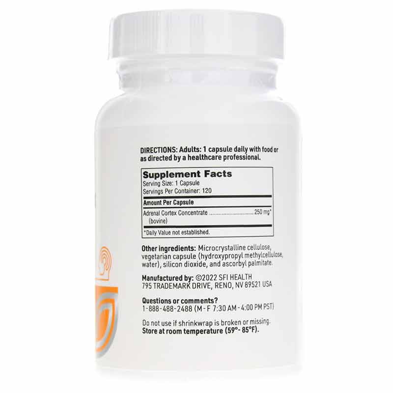 Adrenal Cortex 250 Mg, by SFI Health, image #2