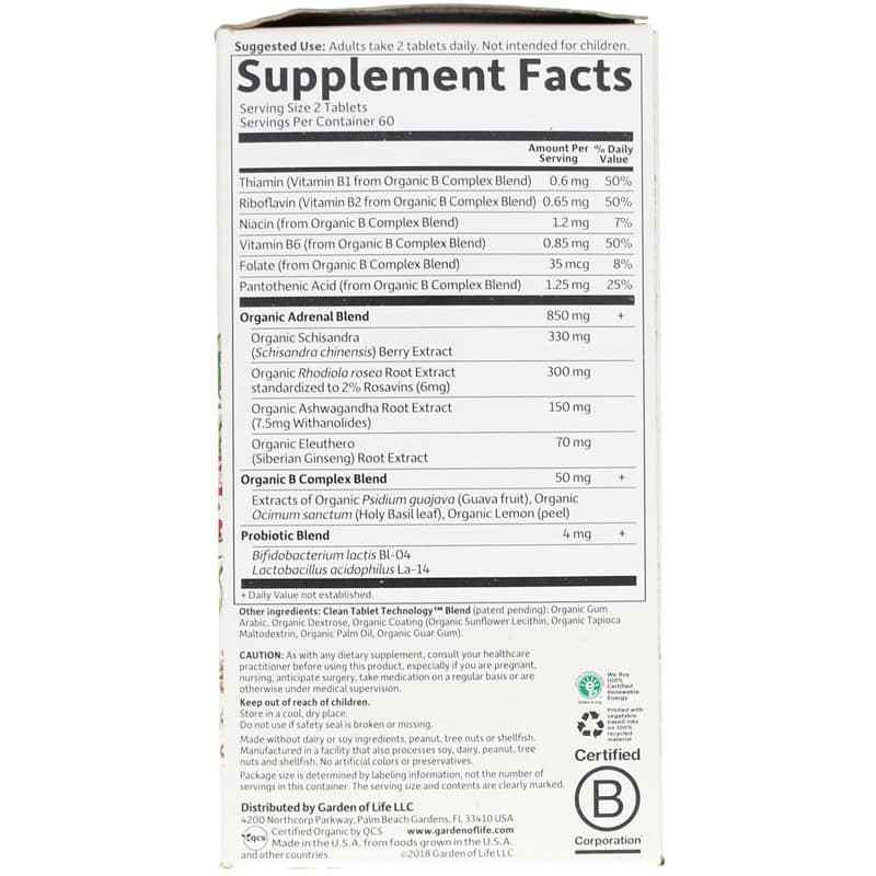 Adrenal Daily Balance, by Garden of Life mykind Organics, image #2