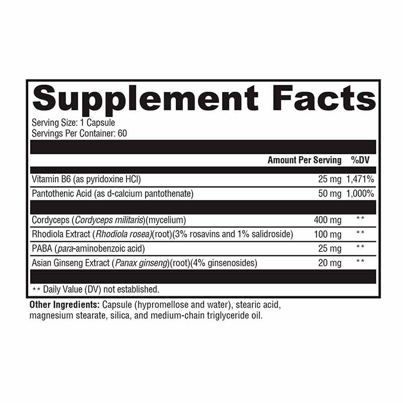 Adrenal Essence, 60 Veg Capsules, by Xymogen, image #2