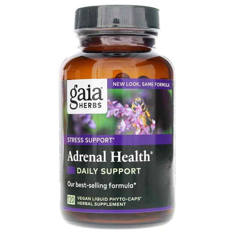 Adrenal Health Daily Support, 120 Liquid Capsules, by Gaia Herbs