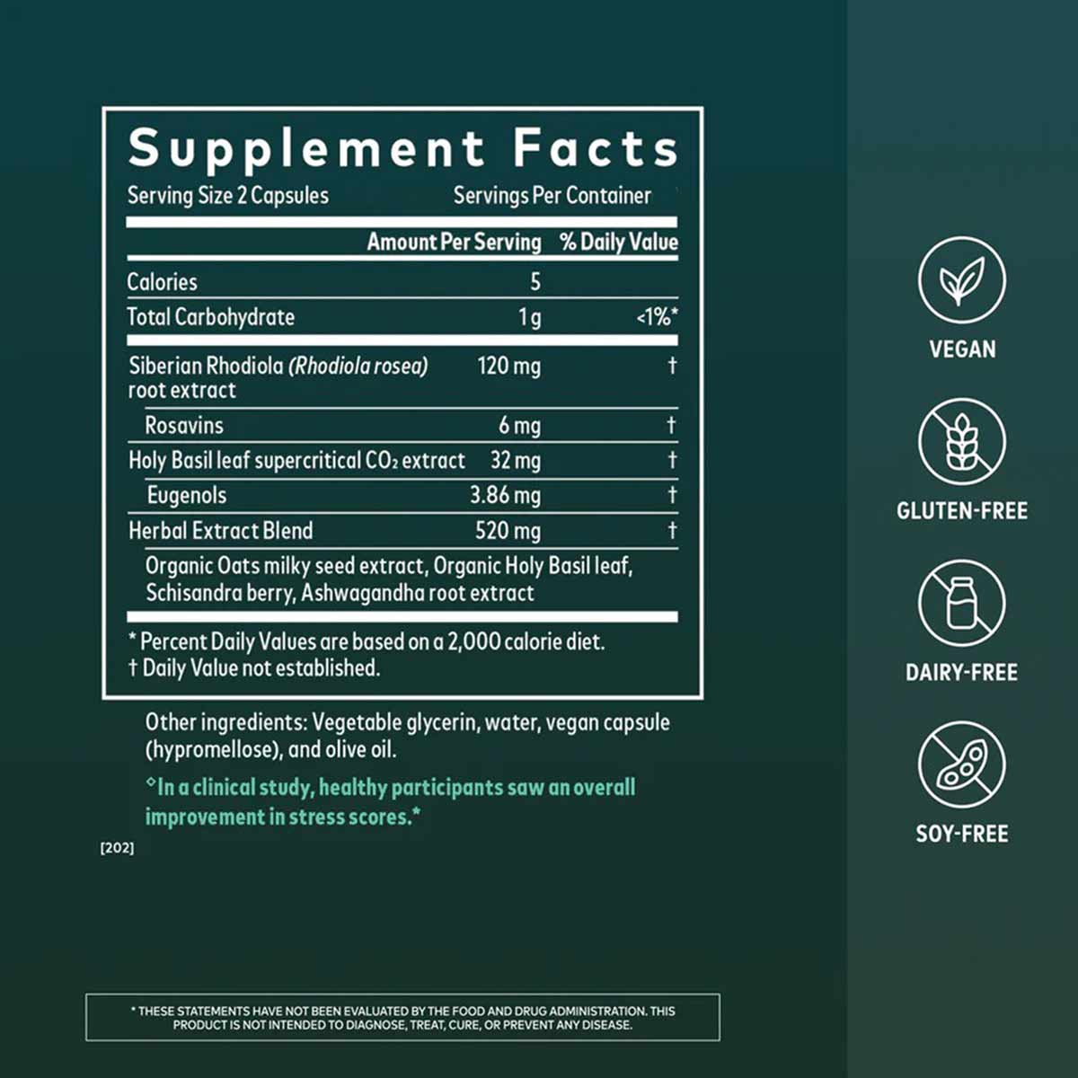 Adrenal Health Daily Support, by Gaia Herbs