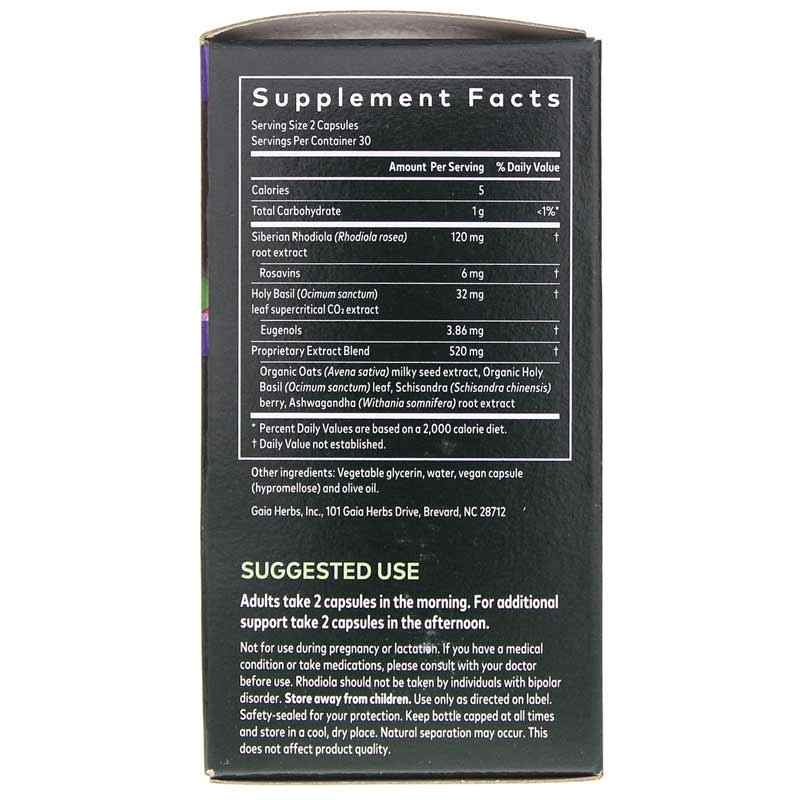 Adrenal Health Daily Support, 60 Liquid Capsules, by Gaia Herbs, image #2
