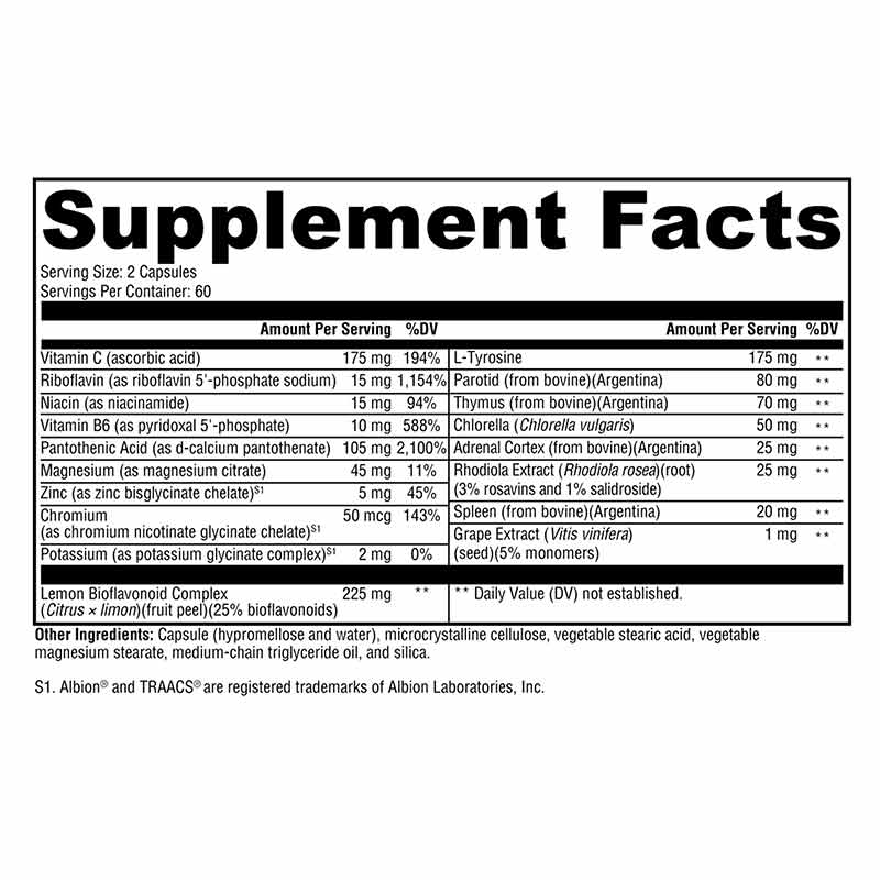 Adrenal Manager, 120 Veg Capsules, by Xymogen, image #2