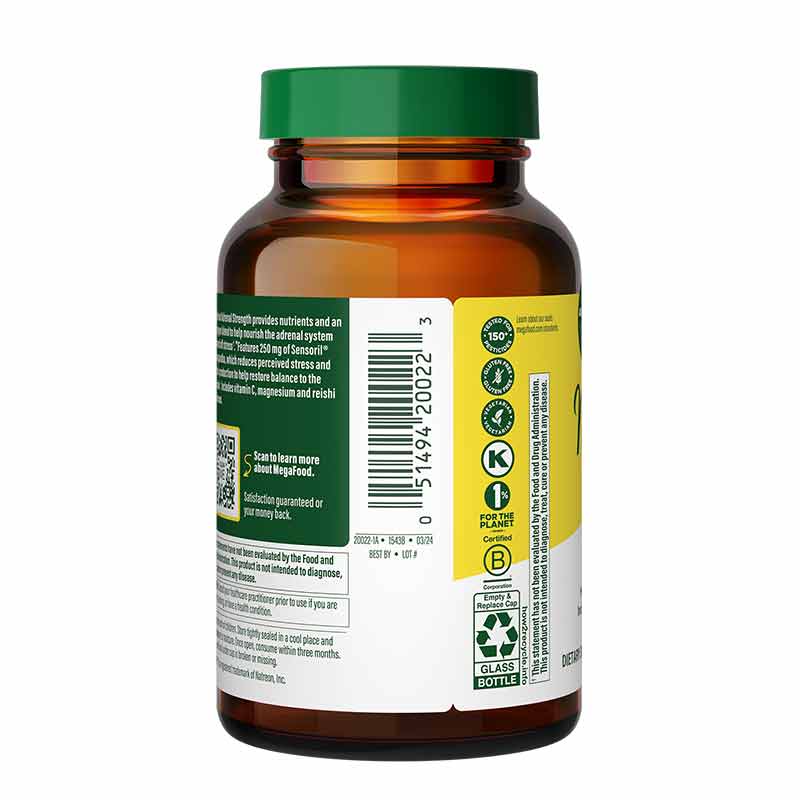 Adrenal Strength, 60 Tablets, by Megafood, image #3