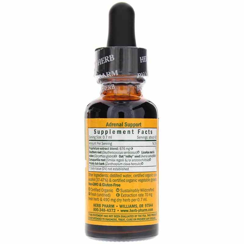 Adrenal Support, 1 Oz, by Herb Pharm, image #2