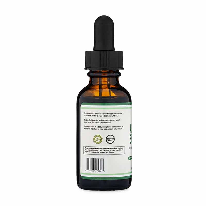 Adrenal Support Drops, 1 Oz Liquid, by Double Wood Supplements, image #3