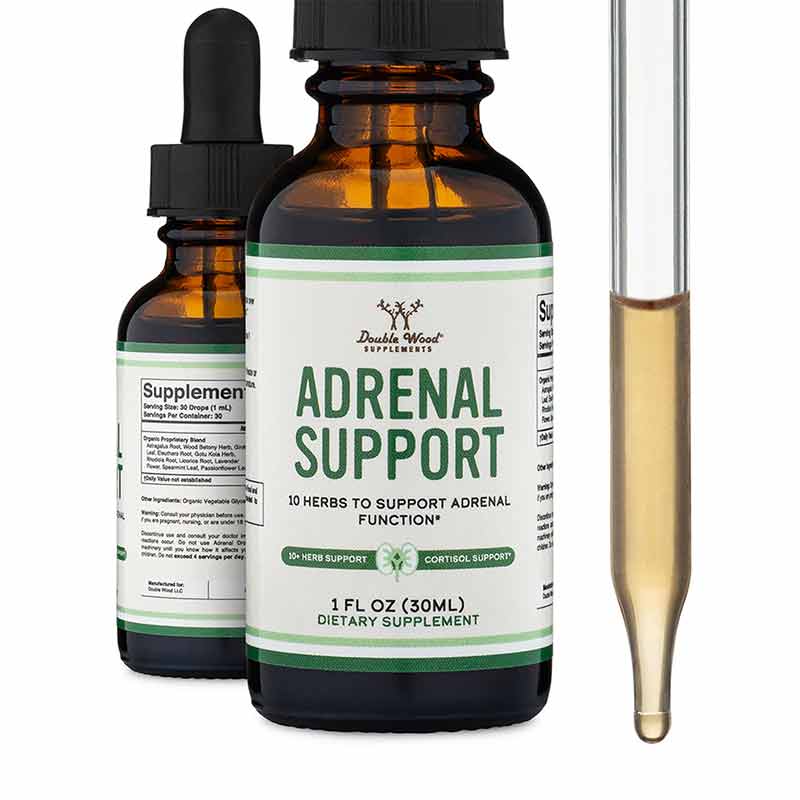 Adrenal Support Drops, 1 Oz Liquid, by Double Wood Supplements, image #4