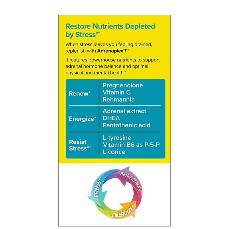 Adrenaplex Maximum Adrenal Support, 60 Capsules, by Terry Naturally, image #3