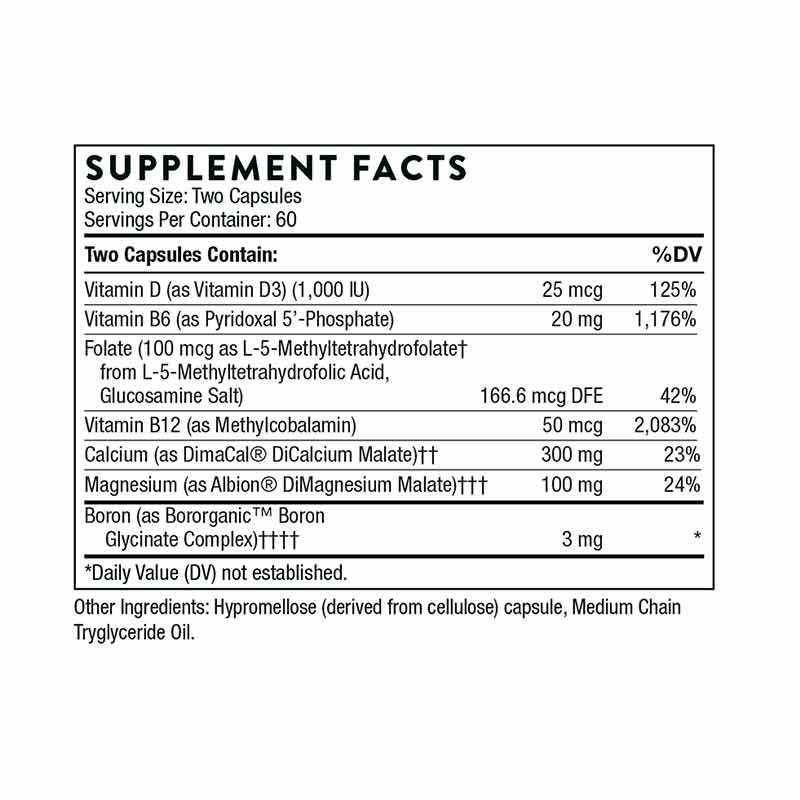 Advanced Bone Support (formerly Oscap), by Thorne Research, image #3