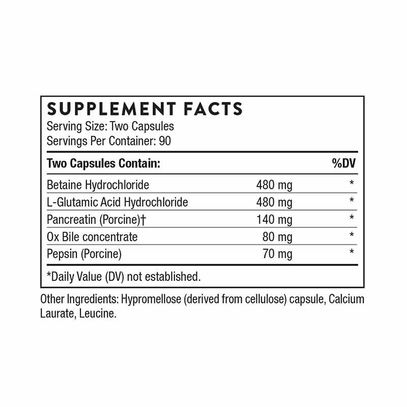 Advanced Digestive Enzymes, 180 Veg Capsules, by Thorne Research, image #3