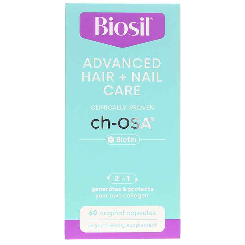 Advanced Hair + Nail Care, 60 Capsules, by BioSil