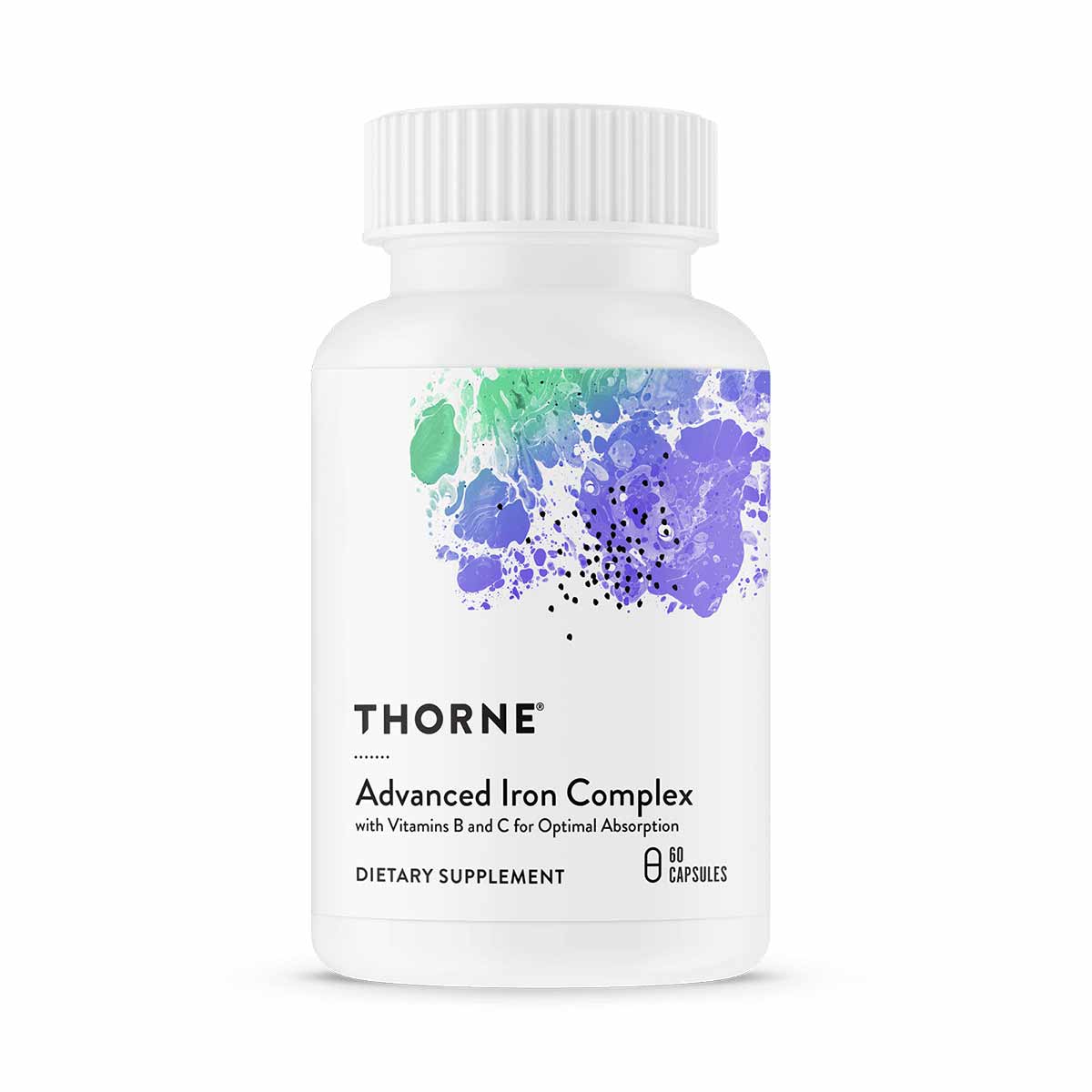 Advanced Iron Complex (formerly Ferrasorb), 60 Veg Capsules, by Thorne Research