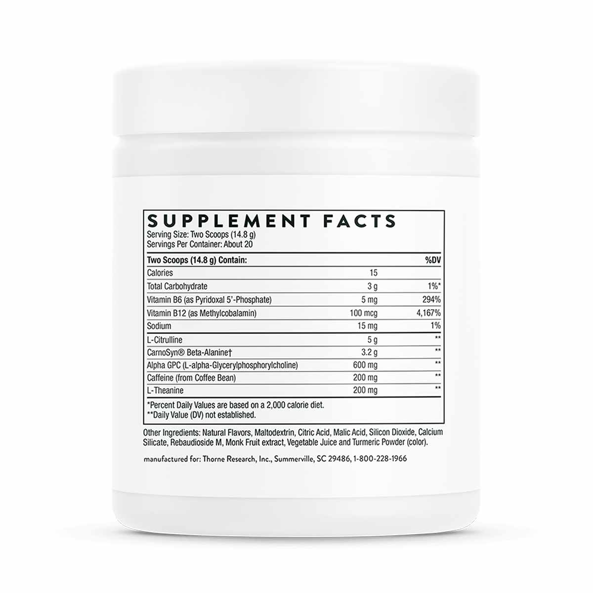 Advanced Pre-Workout, by Thorne Research