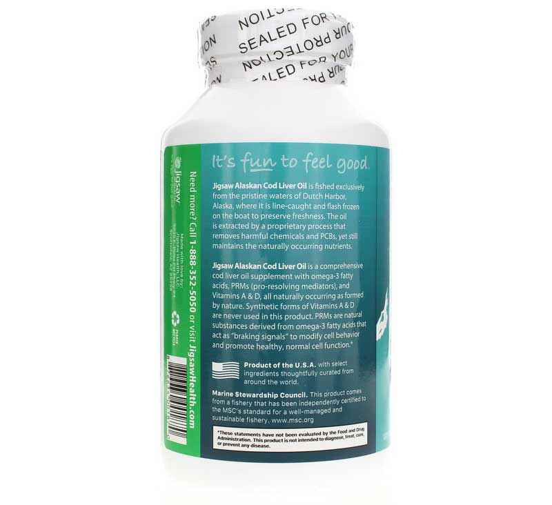 Alaskan Cod Liver Oil, by Jigsaw Health, image #3