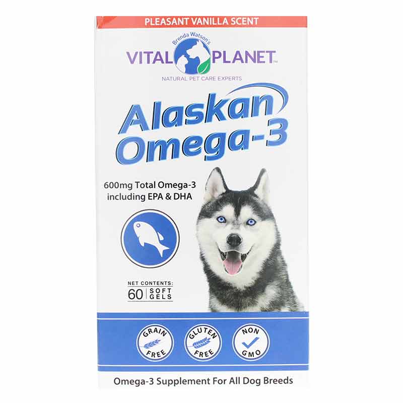 Alaskan Omega-3 for Dogs Softgels, by Vital Planet